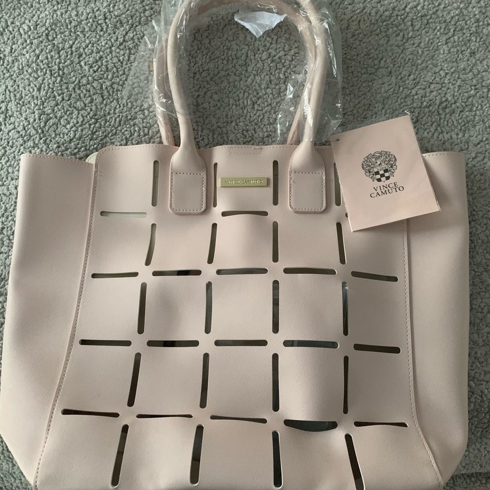 Brand new VINCE CAMUTO “large pink tote”